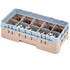 Cambro Camrack 10 Compartment Half Size Glass Rack with 3 5/8 Inch Compartments ( Case of 5 )