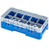 Cambro Camrack 10 Compartment Half Size Glass Rack with 3 5/8 Inch Compartments ( Case of 5 )