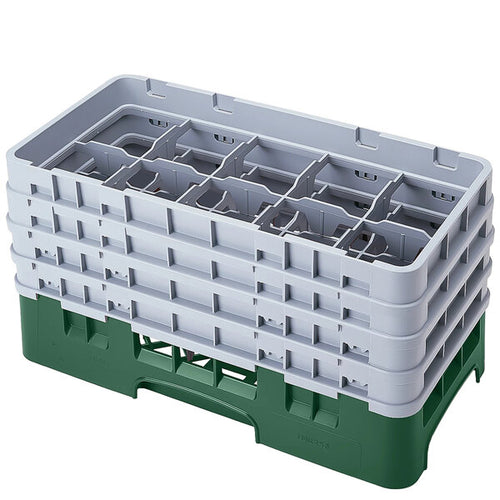 Cambro Camrack 10 Compartment Half Size Glass Rack with 8 1/2 Inch Compartments ( Case of 2 )