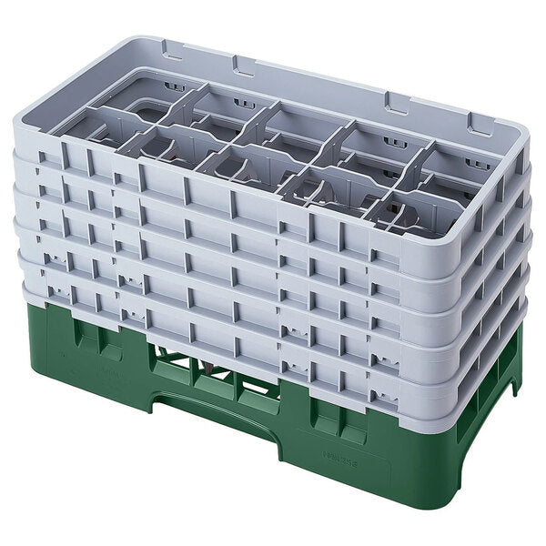 Cambro Camrack 10 Compartment Half Size Glass Rack with 10 5/8 Inch Compartments ( Case of 2 )