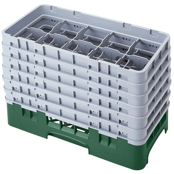 Cambro Camrack 10 Compartment Half Size Glass Rack with 11 3/4 Inch Compartments ( Case of 2 )