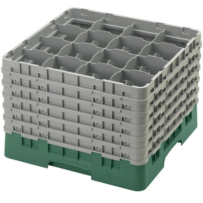 Cambro Camrack 16 Compartment Glass Rack with 12 5/8 Inch Compartments ( Case of 2 )