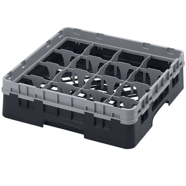 Cambro Camrack 16 Compartment Glass Rack with 3 5/8 Inch Compartments ( Case of 5 )