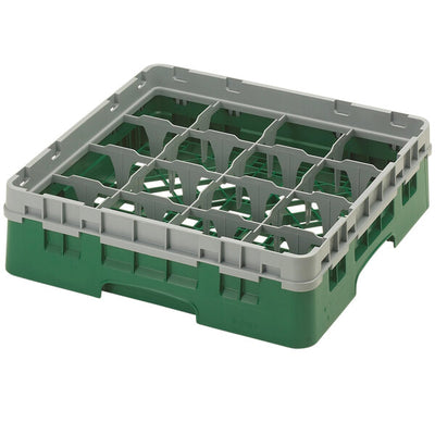 Cambro Camrack 16 Compartment Glass Rack with 3 5/8 Inch Compartments ( Case of 5 )