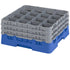 Cambro Camrack 16 Compartment Glass Rack with 7 3/4 Inch Compartments ( Case of 3 )