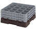 Cambro Camrack 16 Compartment Glass Rack with 7 3/4 Inch Compartments ( Case of 3 )