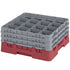 Cambro Camrack 16 Compartment Glass Rack with 7 3/4 Inch Compartments ( Case of 3 )