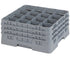 Cambro Camrack 16 Compartment Glass Rack with 7 3/4 Inch Compartments ( Case of 3 )