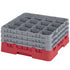 Cambro Camrack 16 Compartment Glass Rack with 7 3/4 Inch Compartments ( Case of 3 )