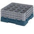 Cambro Camrack 16 Compartment Glass Rack with 7 3/4 Inch Compartments ( Case of 3 )