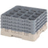 Cambro Camrack 16 Compartment Glass Rack with 9 3/8 Inch Compartments ( Case of 2 )