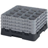 Cambro Camrack 16 Compartment Glass Rack with 9 3/8 Inch Compartments ( Case of 2 )