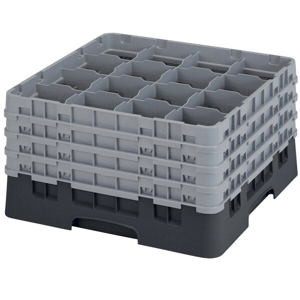 Cambro Camrack 16 Compartment Glass Rack with 9 3/8 Inch Compartments ( Case of 2 )