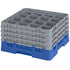 Cambro Camrack 16 Compartment Glass Rack with 9 3/8 Inch Compartments ( Case of 2 )