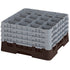 Cambro Camrack 16 Compartment Glass Rack with 9 3/8 Inch Compartments ( Case of 2 )
