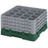 Cambro Camrack 16 Compartment Glass Rack with 9 3/8 Inch Compartments ( Case of 2 )