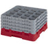 Cambro Camrack 16 Compartment Glass Rack with 9 3/8 Inch Compartments ( Case of 2 )