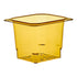 Cambro H Pan One Sixth Size 5 Inch Colander Food Pan Amber ( Case of 6 )