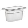 Cambro Camwear One Ninth Size Food Pan 4 Inch Deep Clear Polycarbonate Food Pan ( case of 6 )