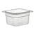 Cambro Camwear One Sixth Size Food Pan 4 Inch Deep Clear Polycarbonate Food Pan ( case of 6 )