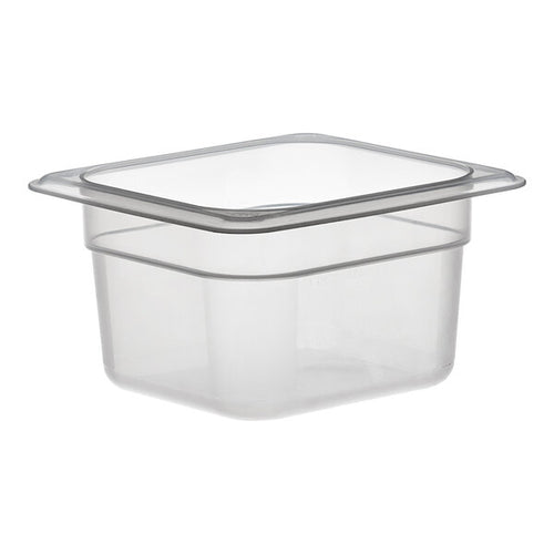 Cambro Camwear One Sixth Size Food Pan 4 Inch Deep Clear Polycarbonate Food Pan ( case of 6 )