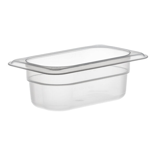 Cambro Camwear One Ninth Size Food Pan 2 Inch Deep Clear Polycarbonate Food Pan ( case of 6 )