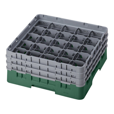 Cambro Camrack 25 Compartment Glass Rack with 6 7/8 Inch Compartments ( Case of 3 )