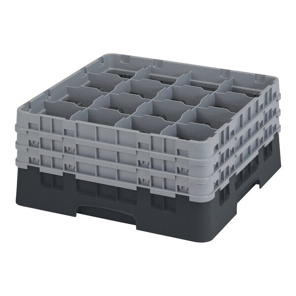 Cambro Camrack 16 Compartment Glass Rack with 7 3/4 Inch Compartments ( Case of 3 )