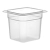 Cambro Camwear One Sixth Size Food Pan 6 Inch Deep Clear Polycarbonate Food Pan ( case of 6 )