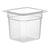 Cambro Camwear One Sixth Size Food Pan 6 Inch Deep Clear Polycarbonate Food Pan ( case of 6 )
