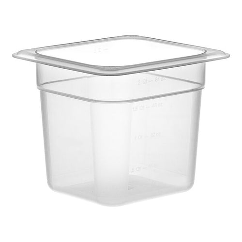 Cambro Camwear One Sixth Size Food Pan 6 Inch Deep Clear Polycarbonate Food Pan ( case of 6 )