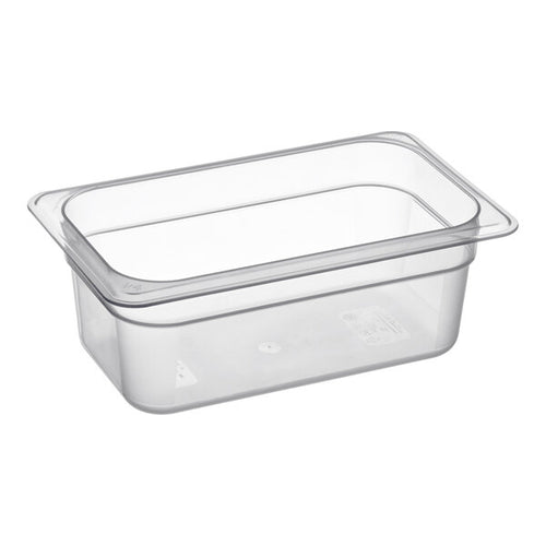 Cambro Camwear Quarter Size Food Pan 4 Inch Deep Clear Polycarbonate Food Pan ( case of 6 )