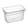 Cambro Camwear Quarter Size Food Pan 6 Inch Deep Clear Polycarbonate Food Pan ( case of 6 )