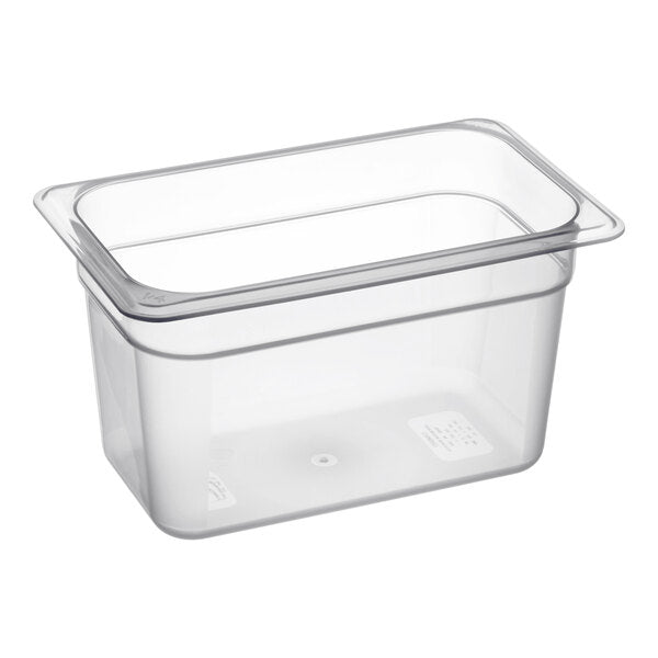 Cambro Camwear Quarter Size Food Pan 6 Inch Deep Clear Polycarbonate Food Pan ( case of 6 )