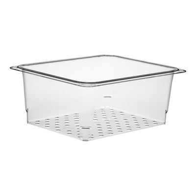 Cambro Camwear Half Size 5 Inch Colander Food Pan Clear ( Case of 6 )
