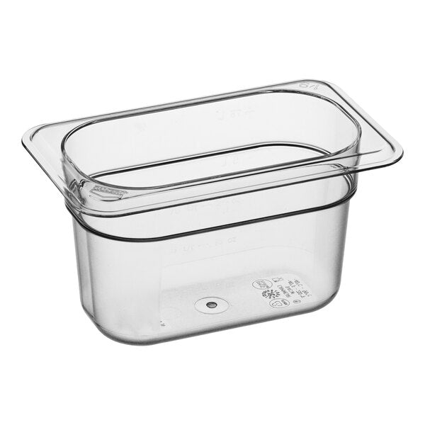 Cambro Camwear One Ninth Size Food Pan 4 Inch Deep Polycarbonate Food Pan ( case of 6 )
