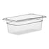 Cambro Camwear Quarter Size Food Pan 4 Inch Deep Polycarbonate Food Pan ( case of 6 )