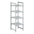 Cambro Camshelving Premium 4-Shelf Vented Starter Shelving Unit – Speckled Gray