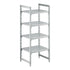Cambro Camshelving Premium 4-Shelf Vented Starter Shelving Unit – Speckled Gray