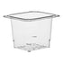 Cambro Camwear One Sixth Size 5 Inch Colander Food Pan Clear ( Case of 6 )
