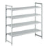 Cambro Camshelving Premium 4-Shelf Vented Starter Shelving Unit – Speckled Gray