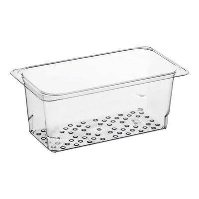 Cambro Camwear One Third Size 5 Inch Colander Food Pan Clear ( Case of 6 )