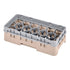 Cambro Camrack 17 Compartment Half Size Glass Rack with 3 5/8 Inch Compartments ( Case of 5 )
