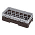 Cambro Camrack 17 Compartment Half Size Glass Rack with 3 5/8 Inch Compartments ( Case of 5 )
