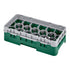 Cambro Camrack 17 Compartment Half Size Glass Rack with 3 5/8 Inch Compartments ( Case of 5 )