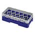 Cambro Camrack 17 Compartment Half Size Glass Rack with 3 5/8 Inch Compartments ( Case of 5 )
