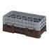 Cambro Camrack 17 Compartment Half Size Glass Rack with 5 1/4 Inch Compartments ( Case of 4 )
