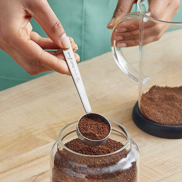 Tablecraft 401 1 Tbsp. Stainless Steel Coffee / Measuring Scoop