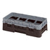 Cambro Camrack® 8-Compartment 3 5/8" Half Size Glass Rack with 1 Extenders