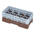 Cambro Camrack® 8-Compartment 5-1/4" Half Size Glass Rack with 2 Extenders